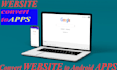 convert website to android professional io app using webview