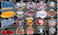 design custom nba, world series, mlb, all star and parody logo for your brand