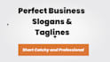 create unique and catchy slogans, taglines for your business