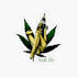 make an cannabis mascot logo with illustrator