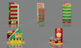 do stand,gandola,shelf,product display and all sticker