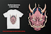 create t shirt design with detailed illustration