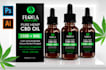 modern label cbd and hemp packaging design