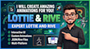 create lottie animation, lottie json and svg animation