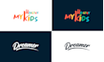 do  professional minimal text logo design