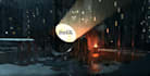 make cinematic sky batman signal logo intro