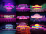 do 80s miami vice retro logo design
