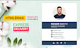 design clickable HTML email signature, gmail signature, yahoo, outlook signature