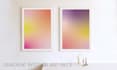 do gradient interior poster or banner art piece