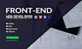 be your front end web developer  html css bootstrap webs