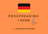 proofread your german text for errors and edit it