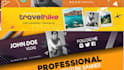 design attractive youtube banner social media professional
