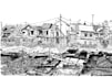 draw architectural, urban, cityscape sketch
