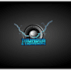 design thunder and lighting mobile dj logo
