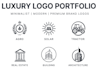 create a luxury modern minimalist business logo design