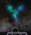 create a stain glass window effect from a logo