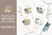 create birthday, baby shower, wedding invitation