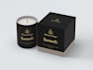 do luxury candle label design and box design