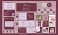 do luxury feminine logo and complete branding kit