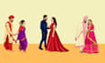 do digital couple illustration for your wedding card