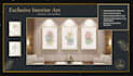 design exclusive botanical line art and luxury interior wall decor