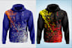design sublimation hoodie 3d and 2d mockups