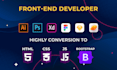 convert figma or psd to html responsive bootstrap