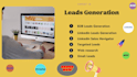 generate highly  targeted b2b leads, linkedin leads, email finding, web research