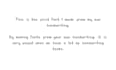 make a personal font from your own handwriting