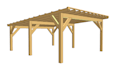 design custom pergola or timber frame shed