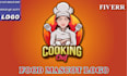 create a fast food logo , coffee, restaurant , bbq