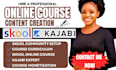 setup skool community skool course creation kajabi online course curriculum