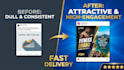 design attractive instagram post graphics