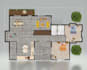 render a professional 2d floor plan in photoshop