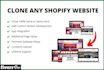 design, copy or clone your shopify website or shopify store
