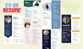 create a professional resume, cv, cover letter, or curriculum vitae