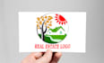create a modern real estate logo with my creative thinking
