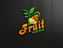 do elegant juice, fruit, bar and beech café logo design