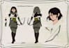 draw a professional character sheet