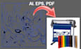 vectorized that image you want, ready to cutting plotter