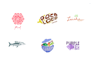 design artsy hand drawn and modern logo