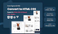 create professional modern html css landing page, website