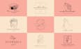 do elegant feminine botanical boho hand drawn logo design