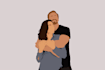 draw minimalist faceless vector portraits