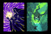 create glow dark art badass poster illustration