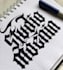 write in gothic calligraphy for you