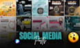 create social media post, facebook ads, banner, creative instagram posts