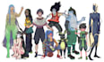 design anime style character sheets and original characters