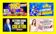 design high CTR youtube thumbnails