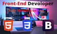 do responsive website using HTML CSS and bootstrap